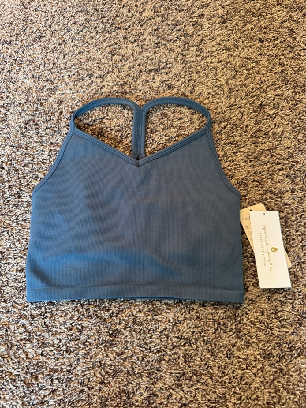 Spiritual Gangster Bryn Seamless Racerback Crop Tank